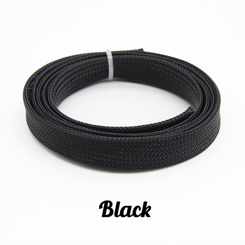 30 Colours Expandable Braid Sleeving 3mm-100mm Cable Tidy Wire Flexible Tubeing