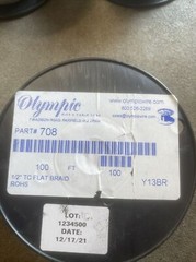3 Rolls Of olympic wire 1/2″ tinned copper flat braid 100’