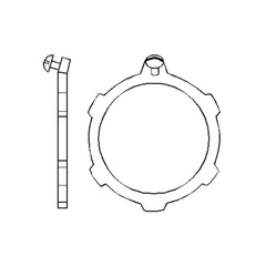 PECO GL-300, 3″, Zinc Plated Steel, IMC/Rigid Conduit Grounding Locknut, 1pc