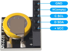 5PC DS3231 Real Time Clock RTC Modules For Raspberry Pi Arduino 3.3V/5V Battery