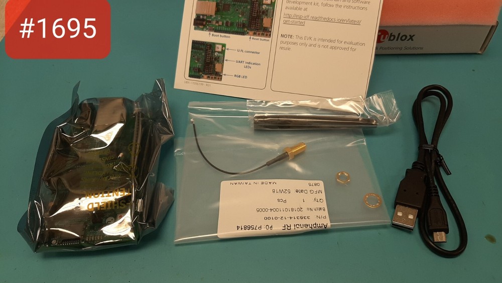 BRAND NEW (1 PC) EVK-NINA-W102 U-BLOX EVAL KIT NINA-W10 MULTIRADIO MOD