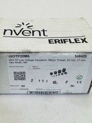 BOX OF 50 NVENT ERIFLEX 548420 INSULATORS ISO TP20M6