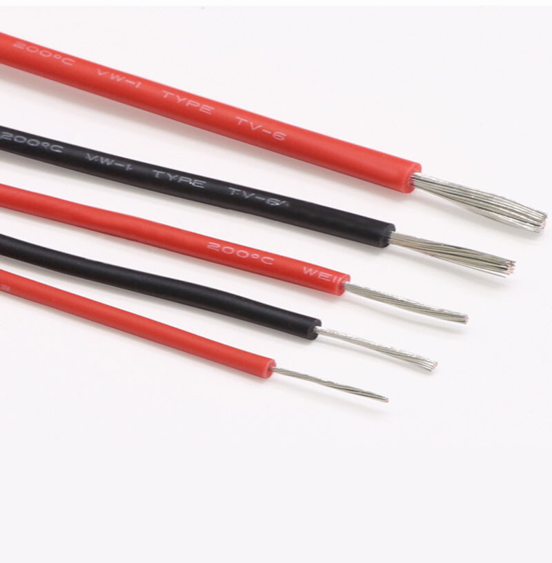 UL3239 Silicone High Voltage Wire Insulation Black/Red/White 14/16/18/20/22AWG