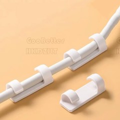 Self Adhesive Cable Clips Stays Wire Tidy Organiser Holder Wiring Clamp Stick On