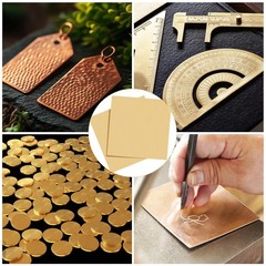H62 Brass Sheet Metal Brass Plate Cuttable DIY Crafts Arious Size Thick 0.8-3mm