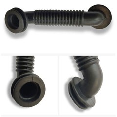 25MMx25MM Car Wire Harness Door Tube Dust-proof Tube Black Rubber Tube NEW