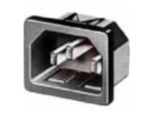 SCHURTER – 6100.4115 – APPLIANCE INLET, IEC POWER ENTRY, PLUG, 15A, 50 PACK