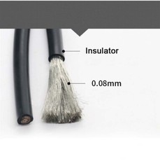 Silicone Stranded Flexible Cable Wire 10-20AWG Gauge 0.08mm Tinned Copper Wires