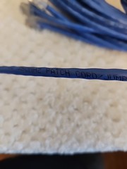 Quabbin 5506 DataMax Patch Cable Cat5E 24 AWG 3 Pair 25′ Blue