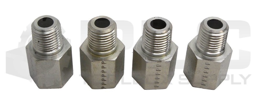 LOT OF 4 NEW PARKER 1/2″OD X 7/16″ ID HYDRAULIC FITTING