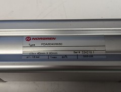 New Norgren Double Acting Pneumatic Cylinder 40mm Bore 80mm Stroke PDA/8040/M/80