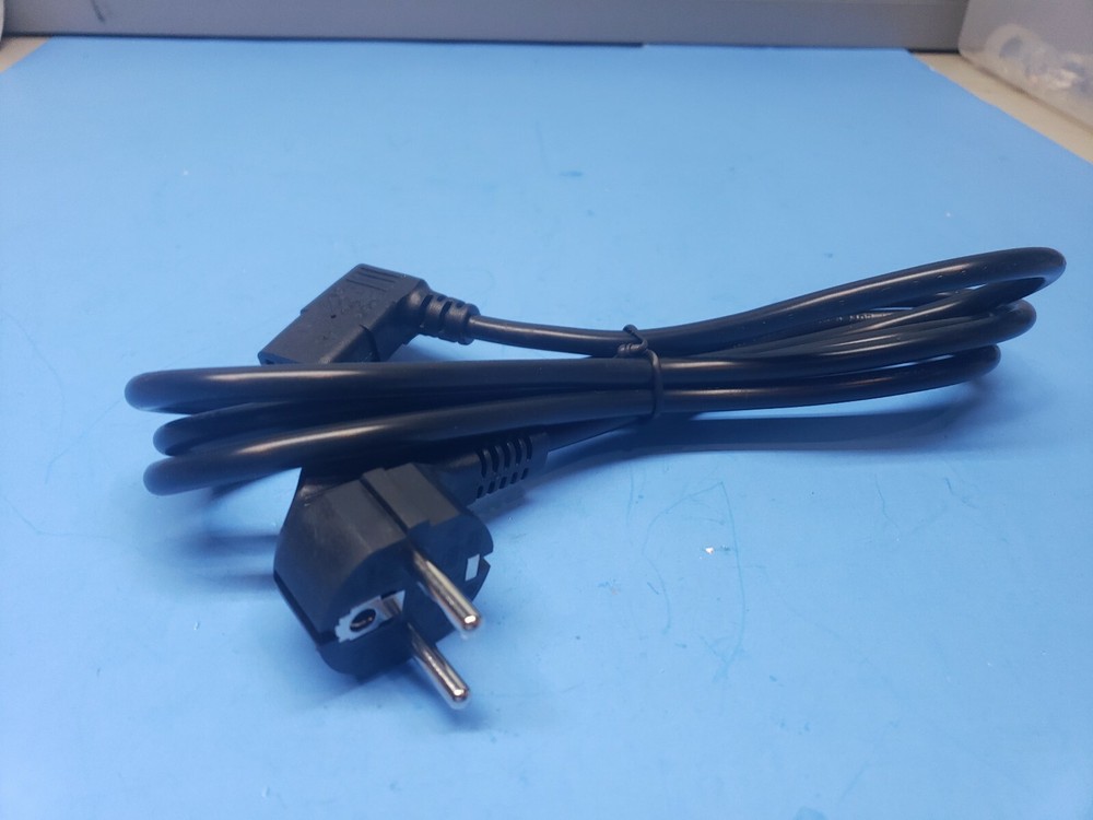 MECHATRONICS Euro Power Cord Cable 0 6 ft with 90° Angle 10a 250V Thermo