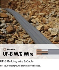 ⚡️QUIK SHIP⚡️SOUTHWIRE 10/3 UF-B Underground Cable 250-FT COPPER Solid CONDUCTOR
