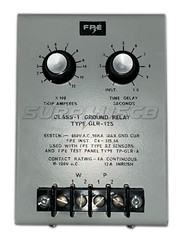 Federal Pacific GLR-12S Ground Fault Relay, 120Vac, 12 Amp, 50 kA, 1-10 Seconds