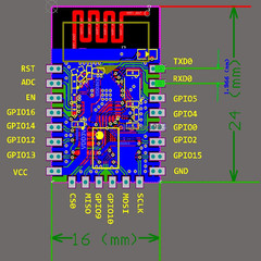 1Pc ESP8266 ESP-12E ESP12E Wifi Wireless Transceiver Wireless Wifi Module Develo