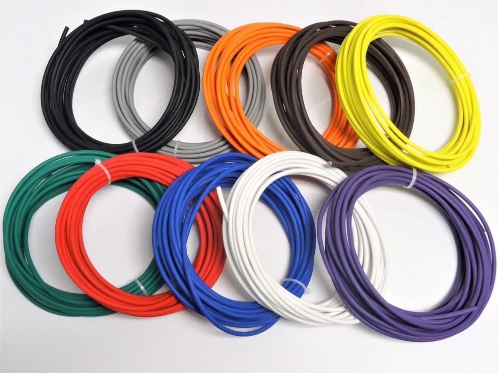 250′ AUTOMOTIVE WIRE 10 AWG HIGH TEMP GXL WIRE 25 FT EACH COLOR MADE IN U.S.A