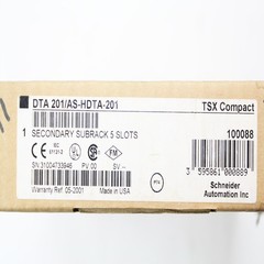 SCHNEIDER AUTOMATION DTA-201-AS-HDTA-201 TSX COMPACT 5 SLOTS SECONDARY SUBRACK