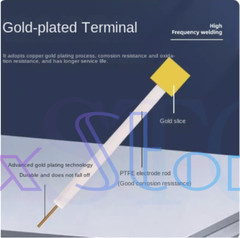 Electrochemical electrode 10*10*0.1mm gold sheet electrode PTFE jacket, purity