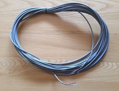 22awg/4c 4 conductor Shielded Stranded Wire Cable – 35ft Gray