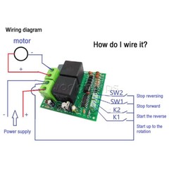 DC12V 24V Relay Control Board DC Motor Forward and Reverse Controller 80A New