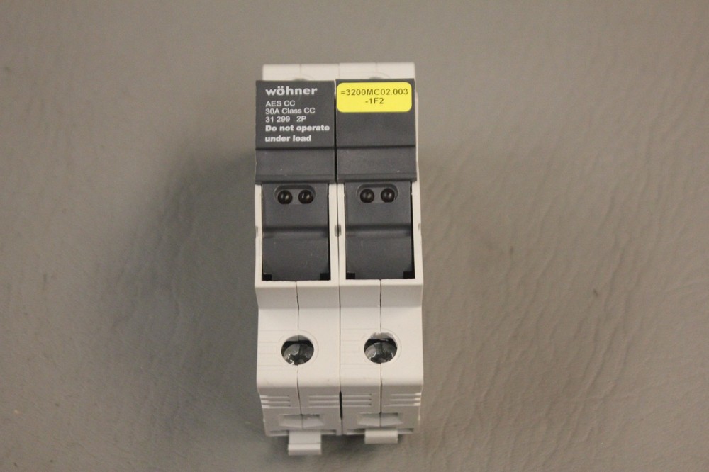 WOHNER AES CC 30A CLASS CC 31 299 2P FUSE HOLDER