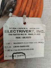New Electrivert ELV11F1002-30M Power Connection Cable Han Q 8/0-M Connector