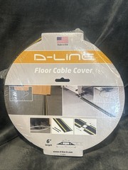 D-Line 6ft Floor Cord Cover Made in USA Linkable Cable Protector Heavy Duty NIP!