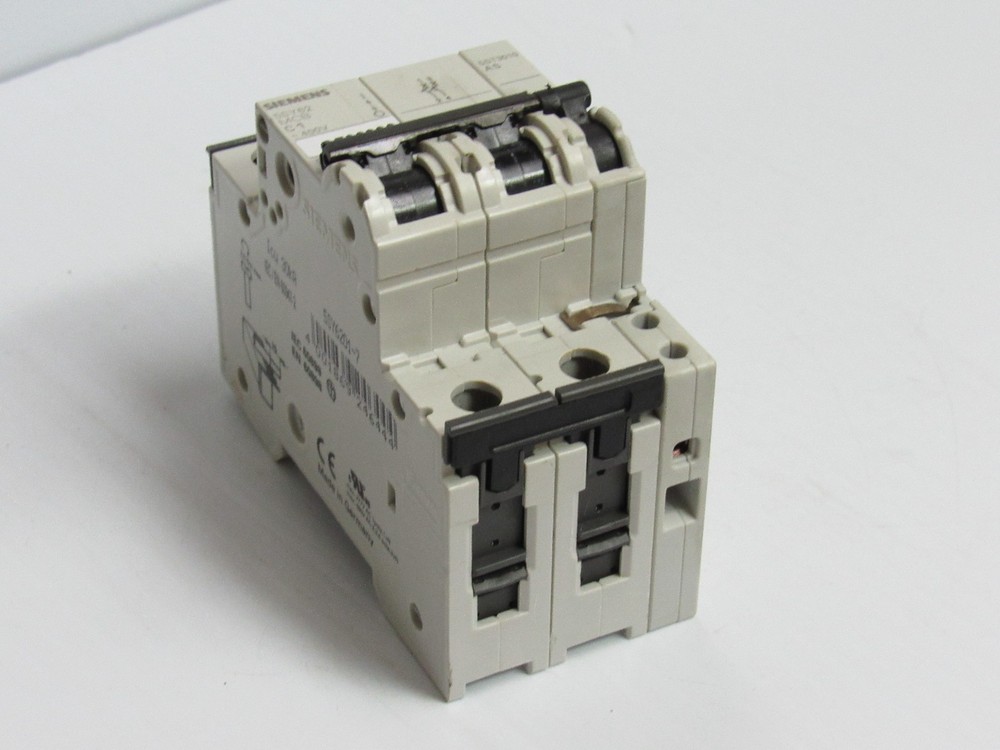 SIEMENS CIRCUIT BREAKER 5SY6201-7 5SY62 MCB C1 1 AMP A 1A 400V W/ AUX 5ST3010AS