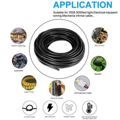 25ft 22 Awg 2 Core Cable, Led Lighting Automotive Use