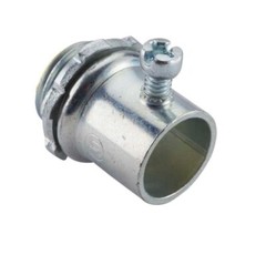 Halex 62710B, 1″, Steel, Concrete Tight, Set Screw, EMT Conduit Connector, 1 pc