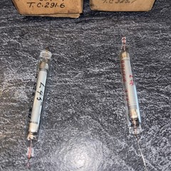VINTAGE LOT OF 2 GLASS HIGH VOLTAGE RESISTOR L45 L96 Unknown Maker LOC Z
