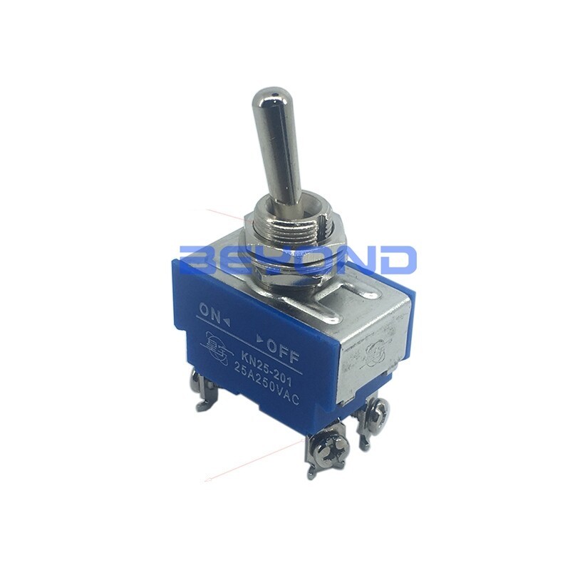 2PCS toggle switch 4 feet 2 gears screw/inserts foot KN25-201 25A