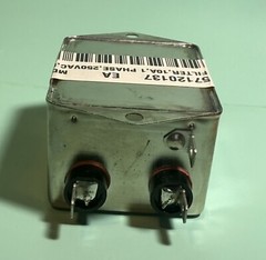 Corcom 10EMC1 F8128 Single Phase Noise Filter 120/250VAC 50/60Hz 10A