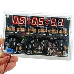 Digital Circuit Clock DIY Electronic Kit Electronic Clock Teaching Kit + Case