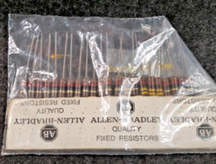 Qty 3 pcs Allen Bradley Carbon axial resistors 1 watt PICK Ohms…. …(C20B5)