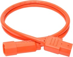 3 Ft Orange Power Extension Cord C14 to C13 UL Listed 18 AWG Computer Cable
