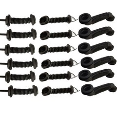 1/2/4/6x Car Wire Harness Door Tube Dust-proof Rubber Tubes 25×25/25×39/30x30mm