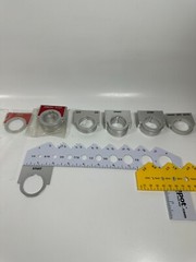 “Start with Silver Background Pushbutton Legend Alum. 2” Across for 30mm Buttons