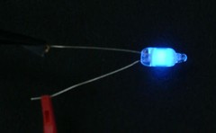 100 pcs. Miniature Blue Neon Lamp Bulb 5mm Round Light Indicator Ships from USA