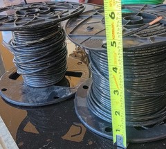 Southwire 12 AWG THHN Stranded – Approx 330′ – 8.4lbs – 2 Partial Rolls – Black
