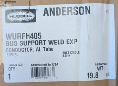 Hubbell Anderson WURFH405 Bus Support Weld EXP
