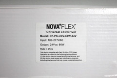 NovaFlex 60W Universal Dimmable LED Driver NF-PS-UNV-60W-24V Class 2. NEW