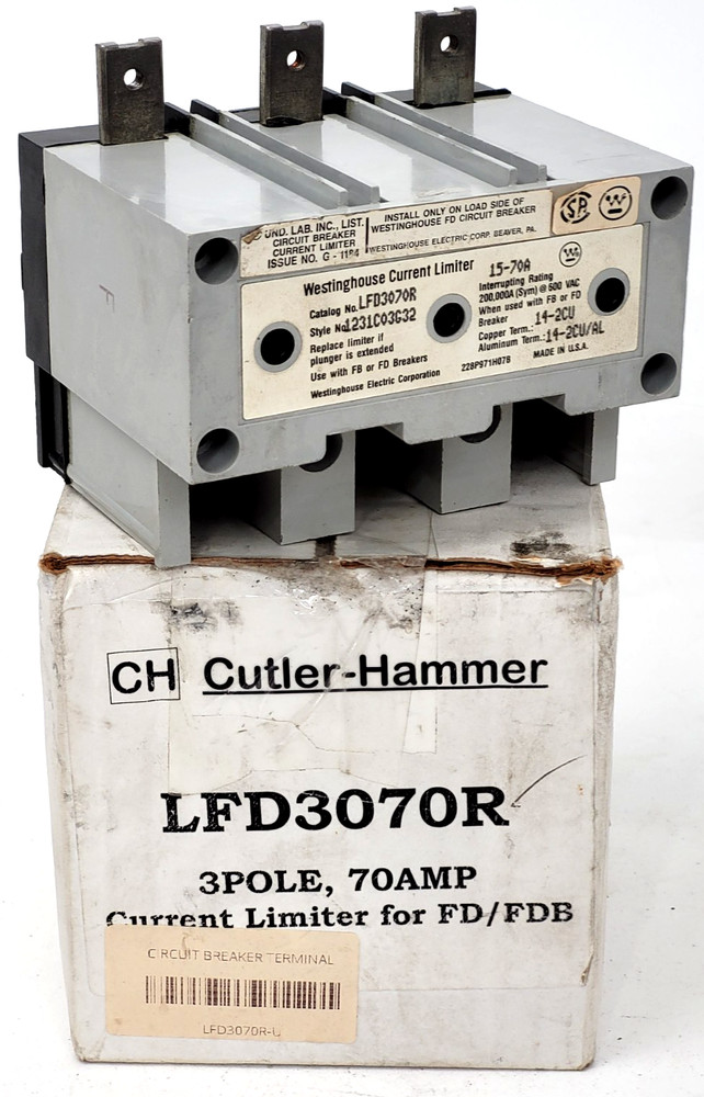 LFD3070R Cutler-Hammer 3 Pole 70 Amp Current Limiter – Next Day Option