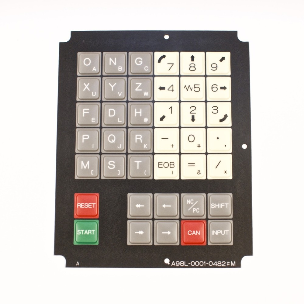 FANUC membrane keysheet keypad for 10M control P/N: A98L-0001-0482#M