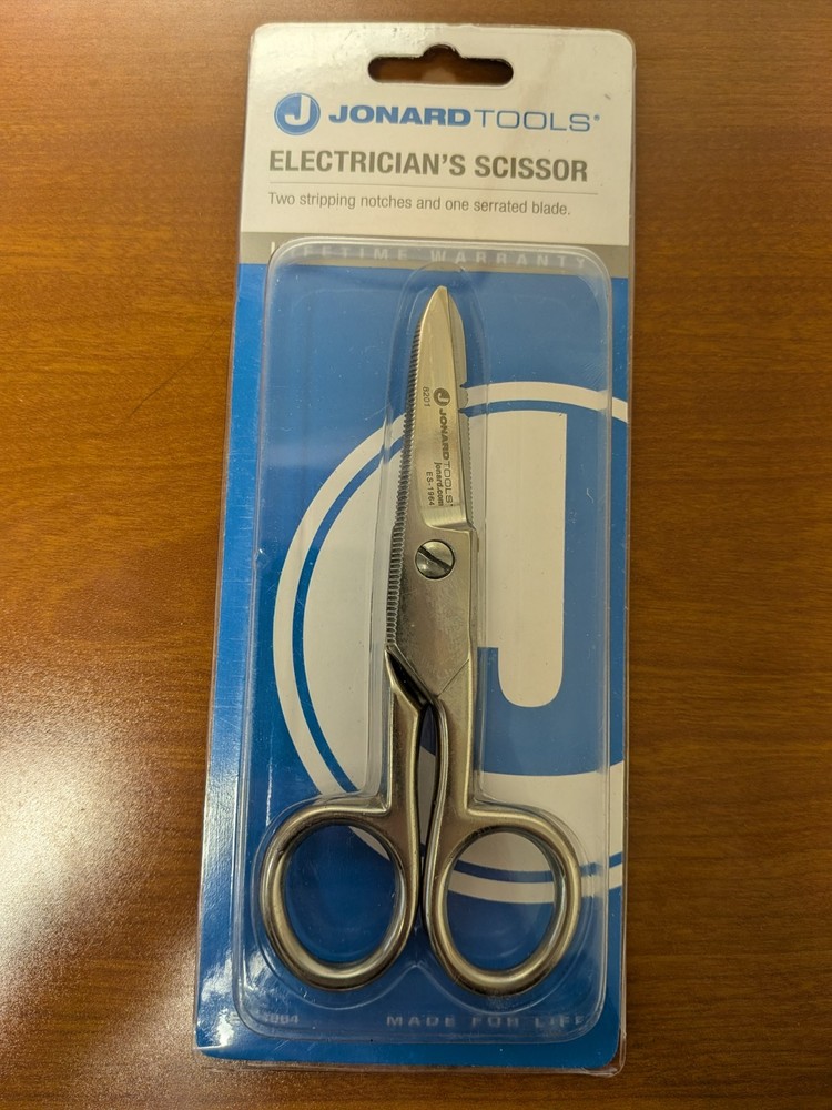 NEW Electrician’s Scissors Jonard Tools ES-1964, notch to strip 18-20 22-24 AWG