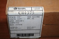 A.O. Smith C01375 Century C-Frame Motor 3000/1RPM 60HZ 120V .181″x1.5″shaft