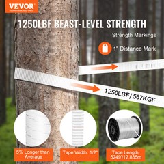 VEVOR Polyester Pulling Tape Mule Tape 1/2″ x 5249′ 1250 lbf Tensile Capacity