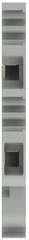 TE Connectivity 1SNA115271R2200, 12 AWG, Gray, Feed-Through Terminal Block, 1 pc