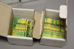 LOT OF 5 NEW BOXES OF DINNECTORS DN-QG12-2-2 54 GROUNDING TERMINAL BLOCKS