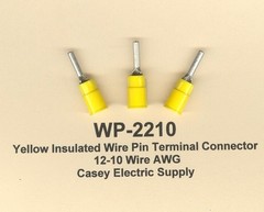 50 YELLOW Insulated WIRE PIN Terminal Connectors #12-10 Wire Gauge AWG MOLEX